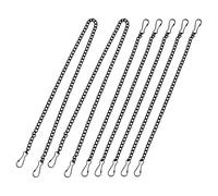 GALPADA Catena di Ferro per Appendere 7 Pezzi con Ganci, Resistente e Versatile, Design Elegante per Supermercati ed Esposizioni