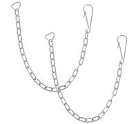 GALPADA Catena per Valvola a Battente Wc in Acciaio Inox Set 6 Pezzi Tappo di Sollevamento, Accessori di Ricambio per Catena Galleggiante a Stantuffo, Sostituzione per Scarico Bagno