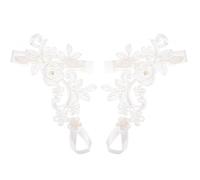 GALPADA Cavigliera da Spiaggia Chiara per Matrimonio, Elegante e Romantica, 1 Paio Regalo Sposa e Decorazione Piedi