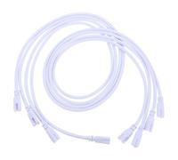GALPADA Cavo di Collegamento Doppia Estremità a 3 Pin Confezione da 4 Pezzi in Rame Bianco Cavo Prolunga per Lampade LED e Filamenti per Tubo LED Integrato T5/t8