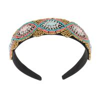 GALPADA Cerchietto Per Capelli Da Donna Stile Barocco Perle Finte e Tessuto Cucito Mano Per Raffinatezza e Comfort Per Occasioni Formali e Quotidiane