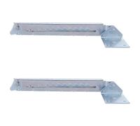 GALPADA Cerniera Regolabile per Lettino da Massaggio 10 Livelli, Asta di Sollevamento Angolare in Zinco Bianco, Parte di Ricambio Stabile per Divano Letto ad Uso Professionale Spa