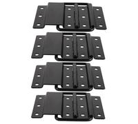 GALPADA Cerniere 4 Pezzi in Lega Rimovibili per Flight Case Rinforzo Resistente Colore Nero e Scatole in Legno Adatte per Road Case e Supporto Robusto