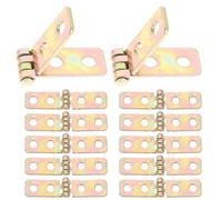 GALPADA Cerniere Piccole Pieghevoli in Ferro Antiruggine 12 Pezzi 60X13Mm per Portagioie e Scatole di Legno Accessori Fai da Te per Mobili in Miniatura e Casette per Uccelli