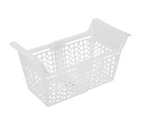 GALPADA Cestello Estensibile per Congelatore Profondo in Plastica Bianco Meccanismo Regolabile e Fori di Drenaggio per Organizzare Alimenti nel Surgelatore