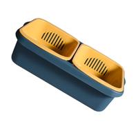 GALPADA Cestello per Lavello Cucina Blu in Pp Design a Doppio Strato e Funzione di Scolatura Facile, come Porta Oggetti per Verdure e Frutta in Cucina