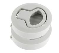 GALPADA Chiavistelli per Barche 2 Set a Scomparsa Maniglia Rotonda e Chiusura a Filo per Boccaporto 1/4' per Camper, Yacht e Portelli Marini