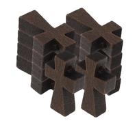 GALPADA Ciondolo a Croce in Legno Piccolo 100 Pezzi Foro Preforato per Gioielli Religiosi Fai da Te, Ciondolo di Gesù Leggero per Collane, Braccialetti e Portachiavi, per Regali di Fede