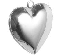 GALPADA Ciondolo Cuore in Acciaio Inossidabile per DIY Charm Forma di Cuore Resistente e Antiruggine Pendente Portafoto Romantico per Creazione Gioielli e Regali Festa Mamma