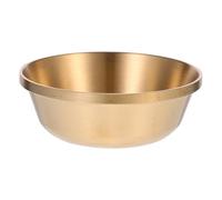 GALPADA Ciotola Decorativa Facile da Conservare in Rame Oro Superficie Liscia e Design Creativo per Offerta D'acqua Buddista per Decorazioni in Sala Buddha o Feste