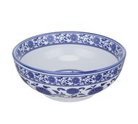 GALPADA Ciotola in Ceramica Stile Cinese Blu per Minestra e Riso, 1 Pezzo, per Uso Domestico e Buffet Design Tradizionale Cinese