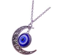 GALPADA Collana Ciondolo Occhio del Diavolo in Lega e Cristallo, Design Creativo e Decorativo Unisex, Accessorio Unico per Attirare L'attenzione