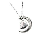 GALPADA Collana Con Scritta ti Amo Incisa Stile Catena A Forma Di Cuore Per Donne Come Mostrato Di San