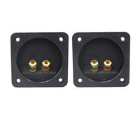 GALPADA Connettore a Vite per Diffusore a 2 Vie 80x80mm, Set 2 Pezzi, Accessorio per Altoparlanti Morsetto di Collegamento, Installazione su Parete per Apparecchiature Audio e Subwoofer