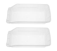 GALPADA Contenitore Organizer per Farmaci da 2 Pezzi in Plastica Bianca Impilabile Apertura Frontale, Separatore di Pillole per Casa e Farmacia, Scatola Portaoggetti per Conservazione