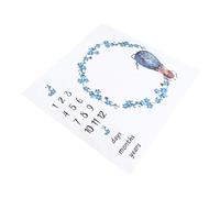 GALPADA Coperta per Foto di Ragazzo Ragazza Design a Data, Sfondo Fotografico Morbido e Lavabile per Tappe Fondamentali, Accessorio per Studio Fotografico Ragazzo Ragazza