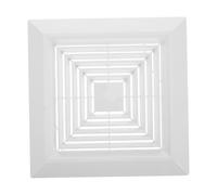 GALPADA Copertura di Sfiato Quadrata per Ventilatore da Bagno in Abs Bianco con Design a Pannello a Molla e Protezione da Polvere, per Soffitti Moderni Minimalisti 33x33 Cm