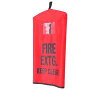 GALPADA Copertura Protettiva Rossa per Estintore 6kg 32x58cm, Resistente alle Intemperie e Antigelo, Tasca Trasparente per Etichetta di Ispezione, Accesso Rapido per Uso Domestico