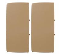 GALPADA Copri Specchio Parasole Auto Beige 2 Pezzi Copertura Specchio per Trucco in Plastico Angolo Regolabile Facile Manutenzione per Uso Veicolare