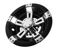 GALPADA Coprimozzo Centrale per Golf Cart, Copriruota da 10 Pollici, Plastico e Lega, Protezione per Mozzo Ruota, Accessorio Decorativo per Esterni