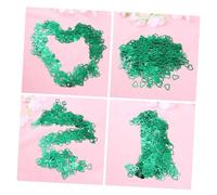 GALPADA Coriandoli a Forma di Cuore Glitterati Verdi in Plastica per Matrimonio e Feste, Decorazione da Tavolo Romantica 3000 Pezzi Sprinkles Confetti