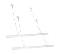 GALPADA Cornice per Poster in Pvc da 40 Cm 2 Ganci a Tassello per Appendere Bandiere e Poster, Appendino Versatile per Uso in Ufficio, Eventi e Negozi, Montaggio senza Attrezzi