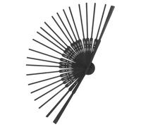 GALPADA Cornice per Ventaglio Fai da Te in Legno Nero, Struttura Resistente per Ventaglio Giapponese Artigianale, per Vacanze Estive e Decorazioni a Tema Giapponese