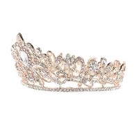 GALPADA Corona da Sposa Elegante in Lega Lavorazione Fine e Design Vintage per Ragazze e Signore, Accessorio per Matrimonio e Festa di Ringraziamento