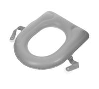 GALPADA Cuscino Gonfiabile per Wc Cuscino Rialzato per Sedile del Wc Leggero e Compatto per Uso Portatile Ventose per Maggiore Stabilità Facile da Pulire Superficie in Pvc Adatto per Anzia