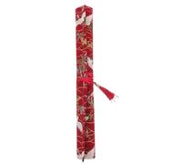 GALPADA Custodia per Uncinetti in Cotone-Poliestere Rossa Compatta Design Arrotolabile per Accessori Uncinetto per Kit Fai da Te e Organizzazione