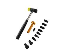 GALPADA Dent Repairing Tool Body Auto Sheet Metal Percussion Repairing Kit in Acciaio Inossidabile e Gomma, Martello in Gomma e Penna di Raddrizzamento per Riparazione Colore Casuale