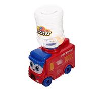 GALPADA Distributore di acqua di camion dei pompieri mini cose che funzionano roba minuscola mini cose carine giocattolo distributore d'acqua per piccole cose plastica rosso