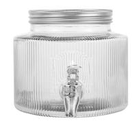 GALPADA Distributore di Vetro per Bevande da 2,8 con Rubinetto Erogatore a Tenuta Stagna, Contenitore Versatile per Cocktail, Tè Freddo e Acqua Refrigerata, per Feste, Uso Domestico