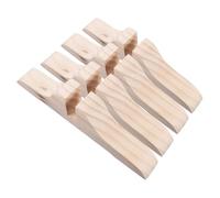GALPADA Divisori per stanze in Legno Beige 29x7,5x3,5 cm, Set 4 Pezzi, Supporto Stabile per Ufficio, Facile Montaggio per Privacy
