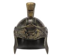 GALPADA Elmo da Soldato Romano Dorato per Costume Maschile Casco D’Epoca Decorativo per Cosplay e Feste in Stile Medievale Copricapo Storico Dettagli Realistici e Facile da Indossare