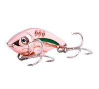 GALPADA Esche Artificiali Vib in Metallo per Pesca al Spigola e Black Fish, Design Realistico e Amo Robusto, 4 Pezzi per Pesca in Mare e Warp