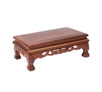 GALPADA Espositore per Buddha in Legno Base per Teiera Espositore Cinese per Piante e Oggetti Decorativi Supporto in Legno Intagli Intricati Piedistallo per Artigianato e Vasi di Fiori