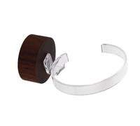 GALPADA Espositore Per Orologi in Acrilico Nero Con Base in Legno Di Noce Organizer Per Negozi E Fiere