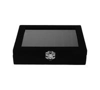 GALPADA Espositore Porta Plettri per Chitarra e Accessori, Custodia Nera Anti-polvere ad Alta Trasparenza Scomparti Organizzatori, Borsa Leggera e Antiurto per Viaggio e Uso Professionale