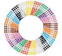 GALPADA Etichette Adesive Scrivibili Colorate 100 Pezzi Codifica a Colori Multiforme Adesivi di Forma per Etichettatura Ufficio Scuola e Organizzazione Documenti Adesivi Rimovibili