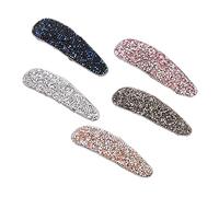 GALPADA Fermagli per Chioma a Scatto Strass 5 Pezzi Accessori per Chioma da Sposa Leggeri e Resistenti per Cerimonie Matrimoni e Uso Quotidiano Colore Casuale