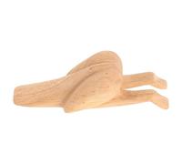 GALPADA Fermaporta in Legno Carino, Decorativo, per Ufficio e Hotel | Tiene la Porta Aperta o Chiusa, Montaggio senza Attrezzi, Beige, per Pavimenti Duri e Pareti