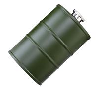 GALPADA Fiaschetta Liquore Forma di Barile Gasolio in Acciaio 304 da Tascabile e Sigillata per Campeggio Escursionismo e Attività Outdoor