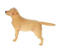 GALPADA Figura Cane Labrador Realistica in Plastica Decorazione da Tavolo per Casa e Ufficio Scultura Dettagliata Forma di Cucciolo Ornamento Animale per Regalo e Arredo Interni