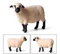 GALPADA Figura Realistica Pecora in Plastica Decorazione Animale Creativa per Ornamento Artigianale da Scrivania Sicuro e Durevole per Casa e Ufficio Idea Regalo per Ragazzi e Ragazze