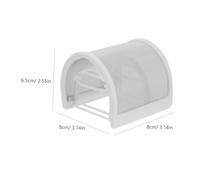 GALPADA Filtro Anti-pop Per Microfono Portatile u Forma, Protezione Antivento in Metallo Bianca Per Trasmissioni e Registrazioni, Copertura Antivento Resistente Contro Schizzi Di Saliva