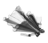 GALPADA Fiocco per Capelli Nero Farfalline Velo da Civetta Fasciatoio per Capelli da Civetta per Feste di Halloween e Addio al Nubilato