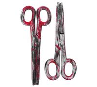 GALPADA Forbici Finte Giganti da Clown 2 Pezzi in Plastica, Decorazione Realistica per Spettacoli Teatrali, Festa in Maschera e Cosplay, Accessorio Scenico e Feste di Halloween