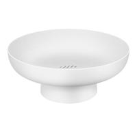 GALPADA Fruttiera per Cucina e Bancarella di Frutta in Colore Bianco, Cestino per Scolare la Frutta Base Alta, Porta Snack Multifunzione per Feste e Matrimoni, Design Elegante Adatto