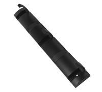 GALPADA Ganci Autoadesivi Invisibili da Parete in Alluminio Nero con 5 Ganci Pieghevoli Robusti e Design Elegante per Appendere Cappotti e Vestiti in Cucina e Ingresso